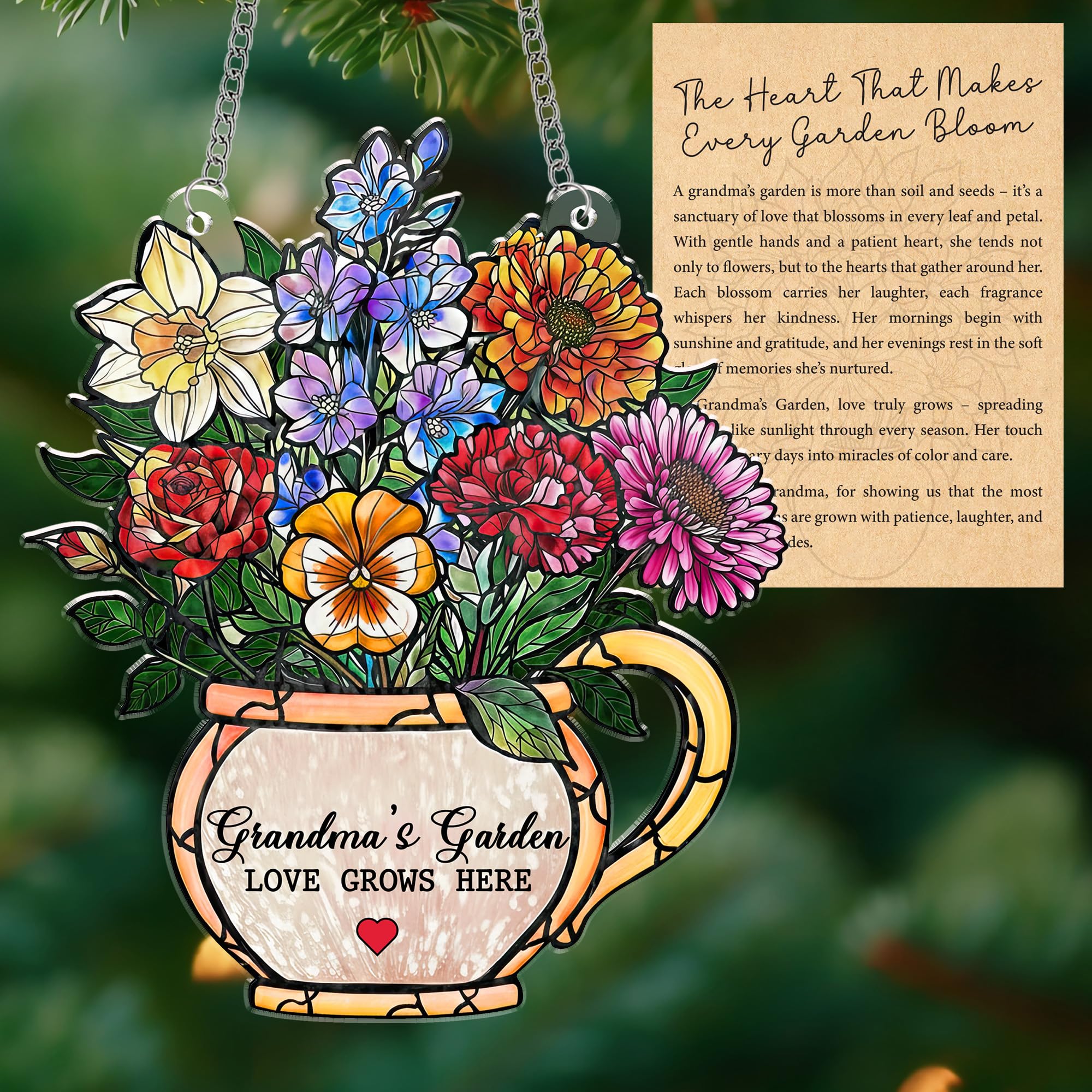 Giftable grandma ornament for grandmothers