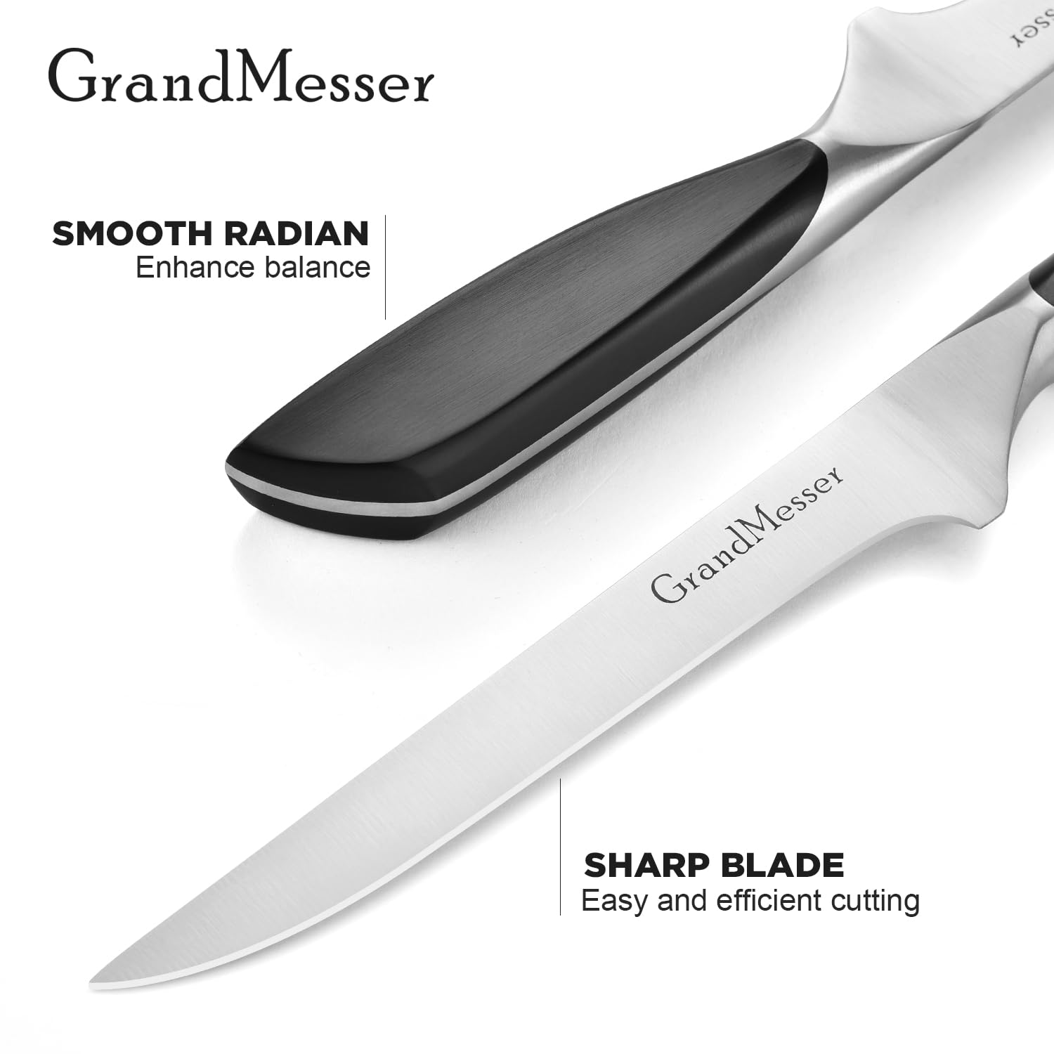Ergonomic anti slip handle GrandMesser knife
