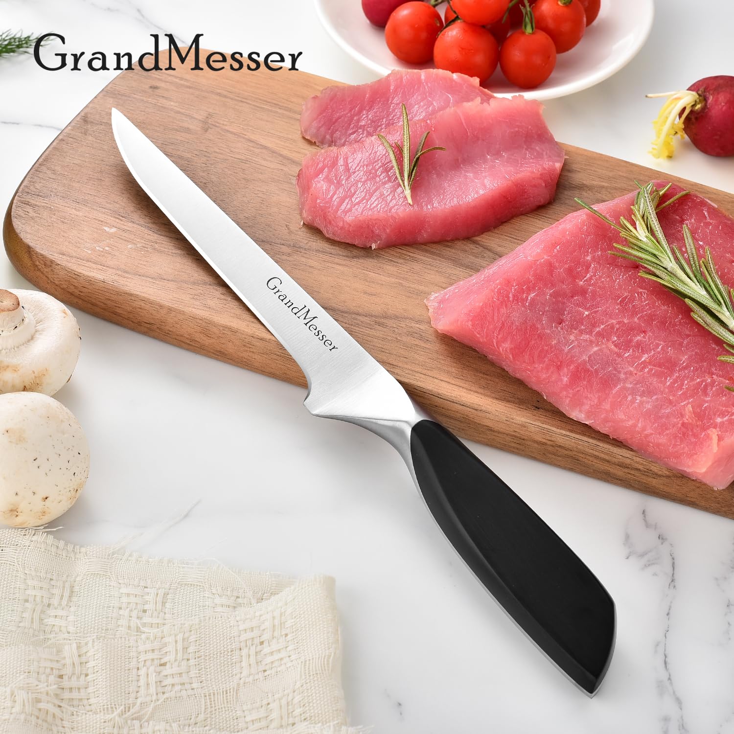 Gift oriented packaging for GrandMesser boning fillet knife