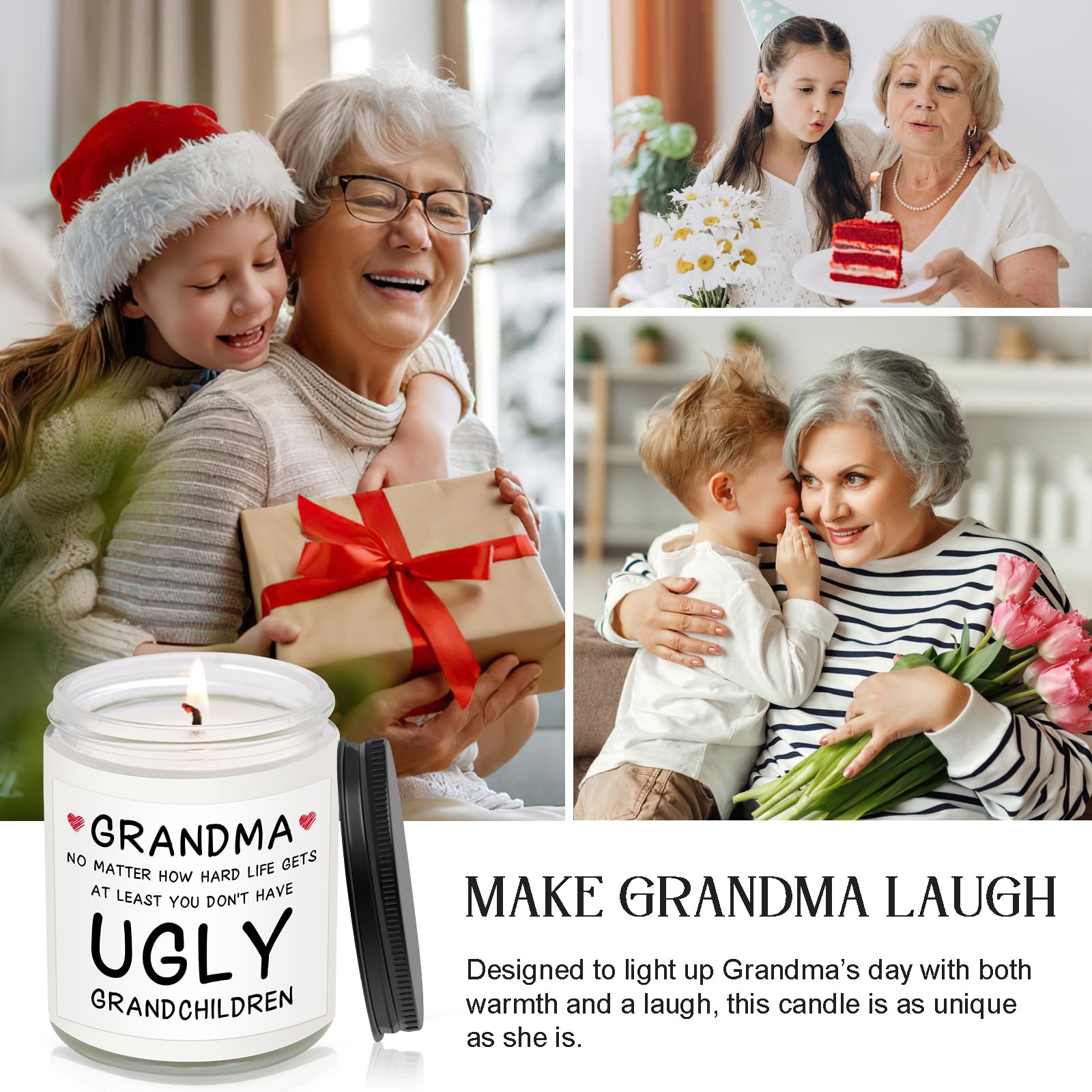 Grandma birthday candle 100 percent soy wax