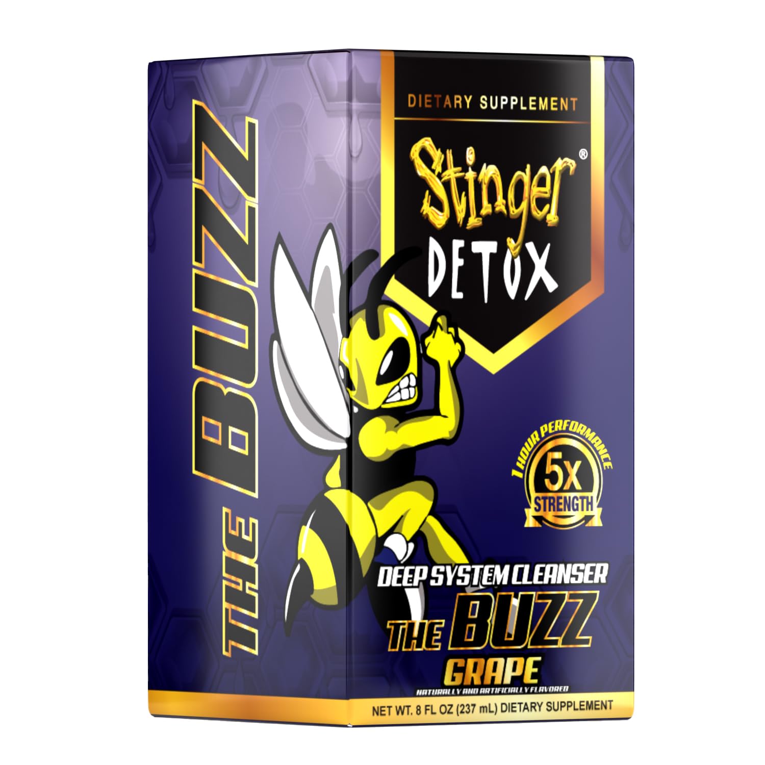 Grape flavor ready-to-drink detox beverage packaging