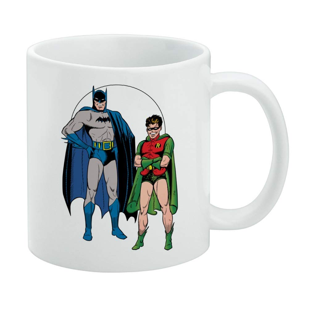 GRAPHICS & MORE Batman and Robin ceramic mug white 11oz front view