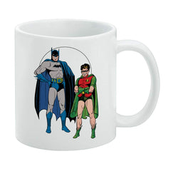 GRAPHICS & MORE Batman and Robin ceramic mug white 11oz front view