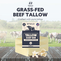 Grass Fed Tallow Soap bar for dry skin image