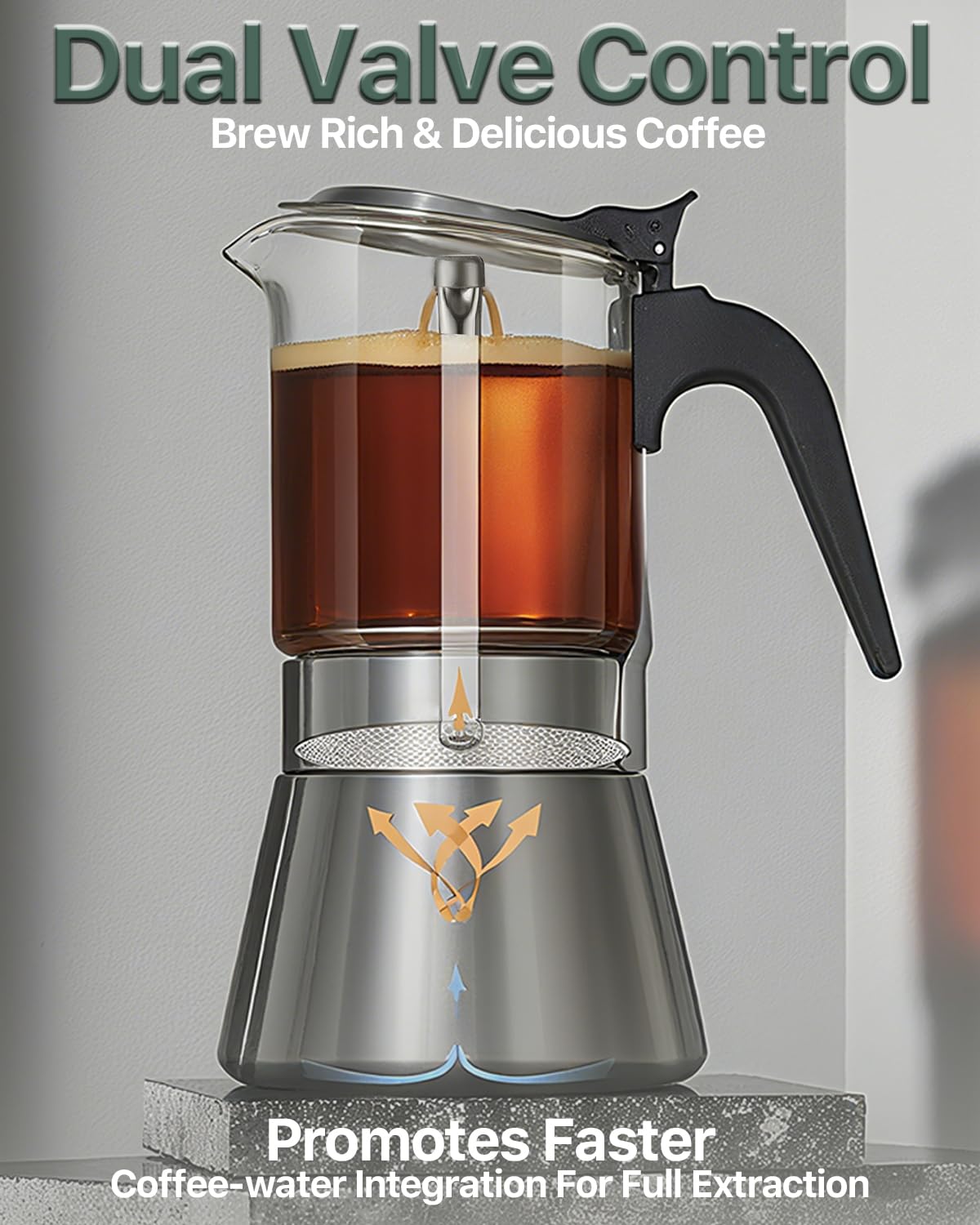 Gift-ready Grasseed Glass-Top Moka Pot packaging