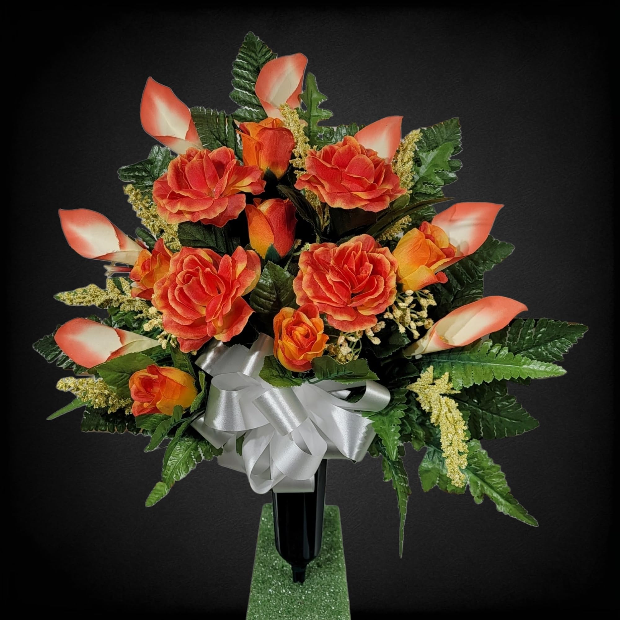 graveside vases compatibility with cemetery decor