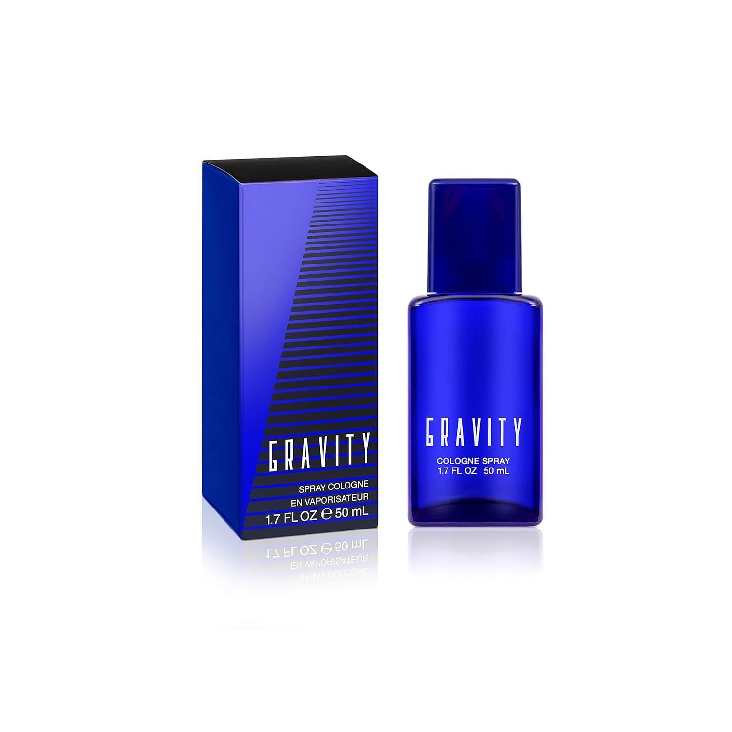 Gravity Seductive Blue fragrance for men packaging