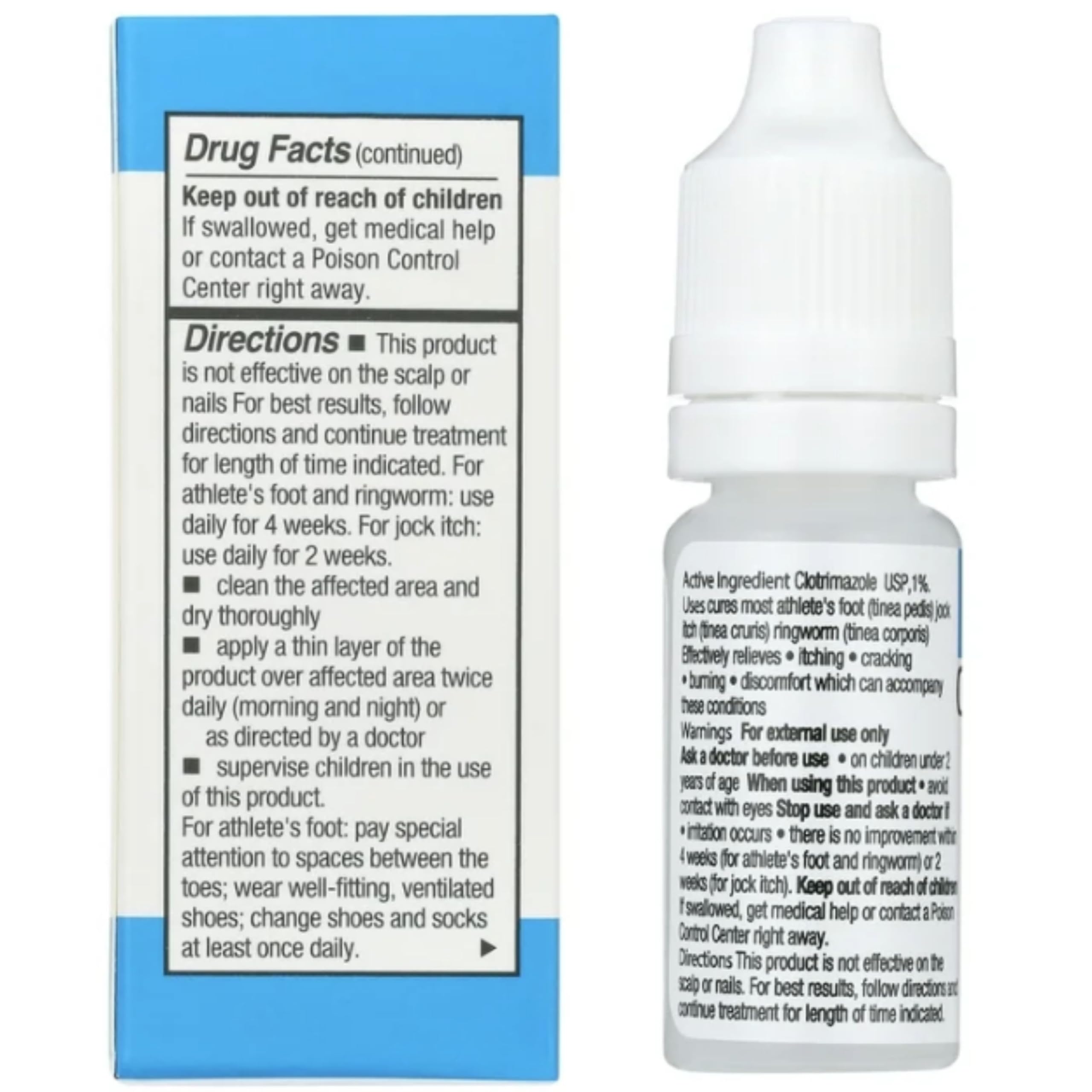 Treatment for athlete's foot using Graxcell Clotrimazole 1% antifungal
