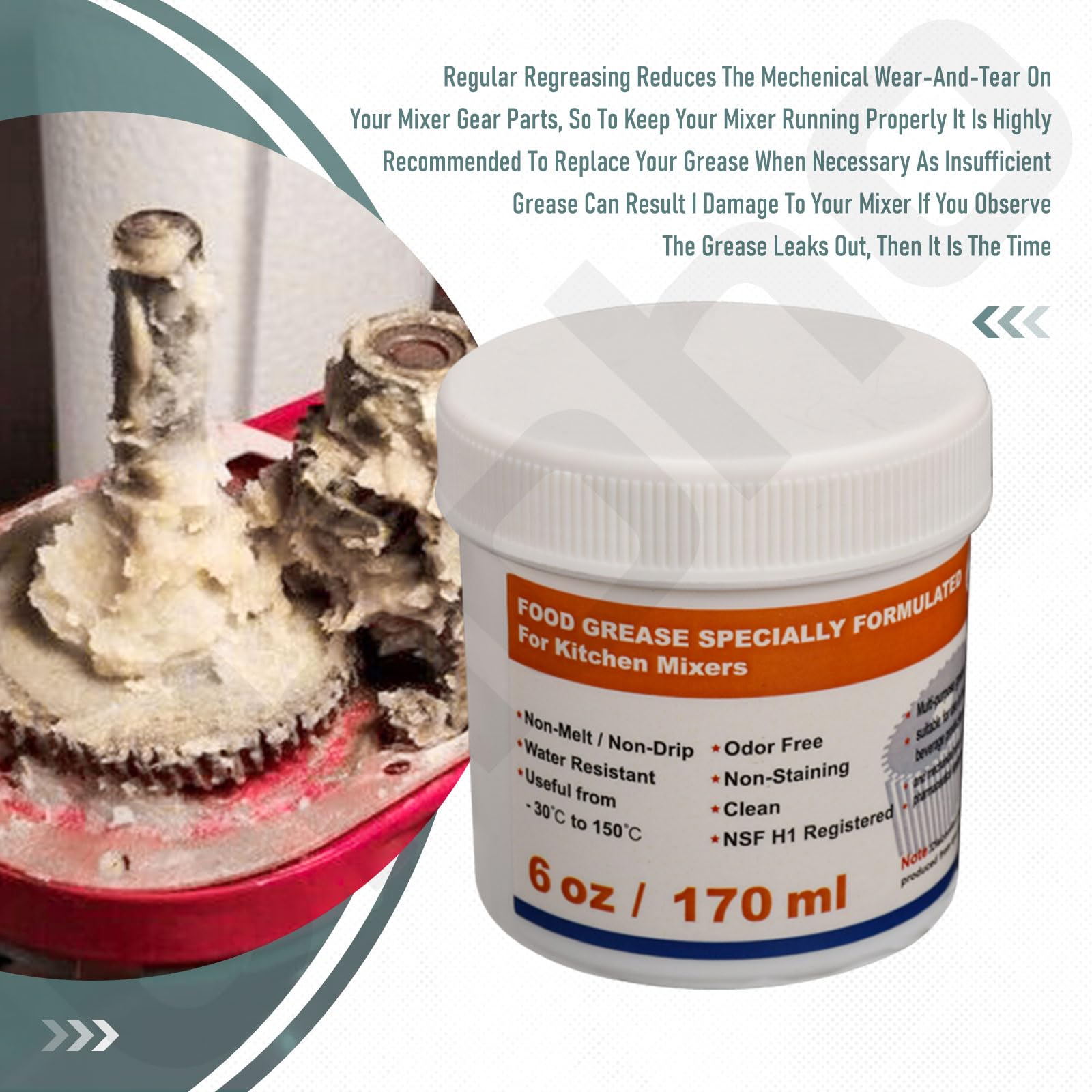 spoon included with 6 oz food grade grease