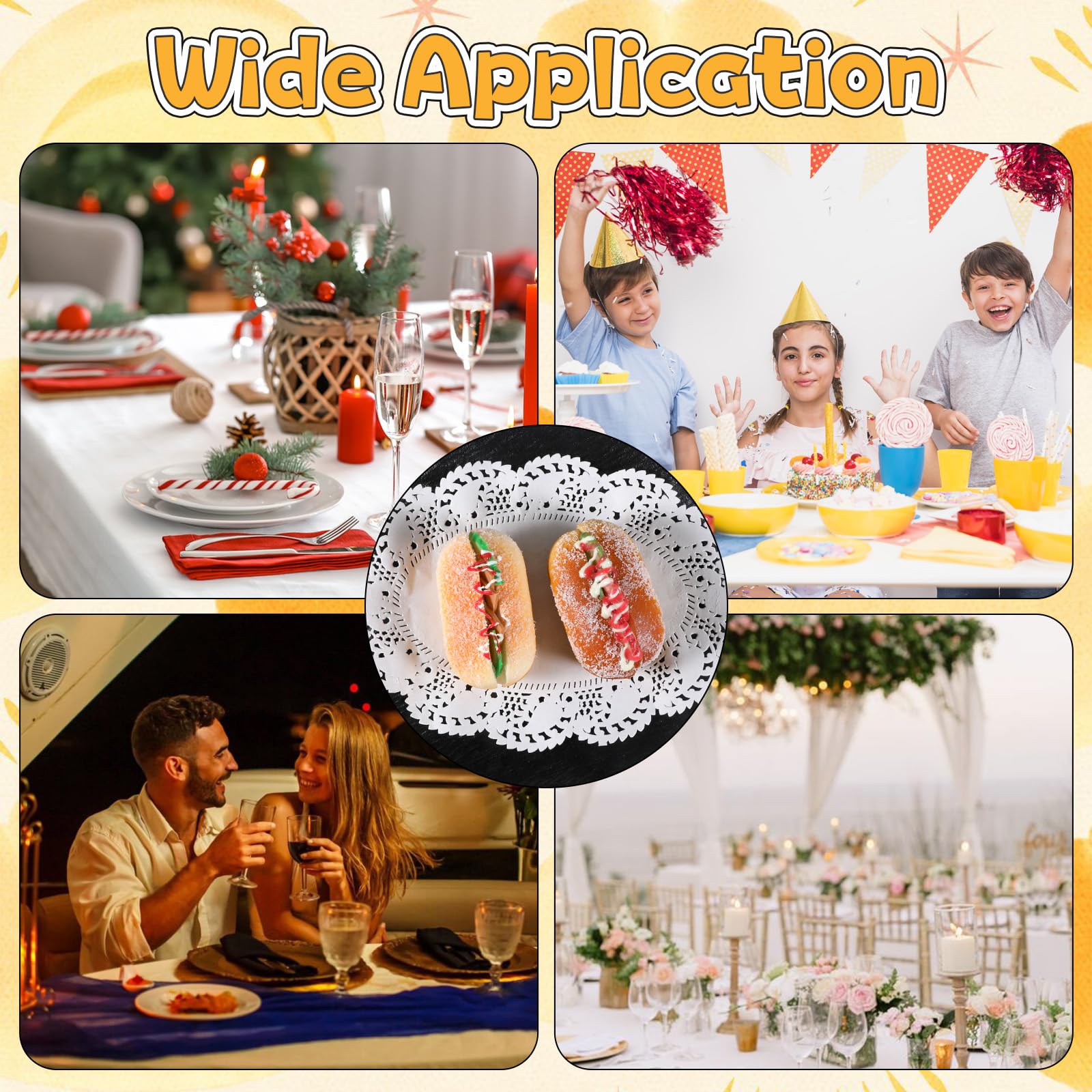 pack of 170 paper doilies lace for crafts