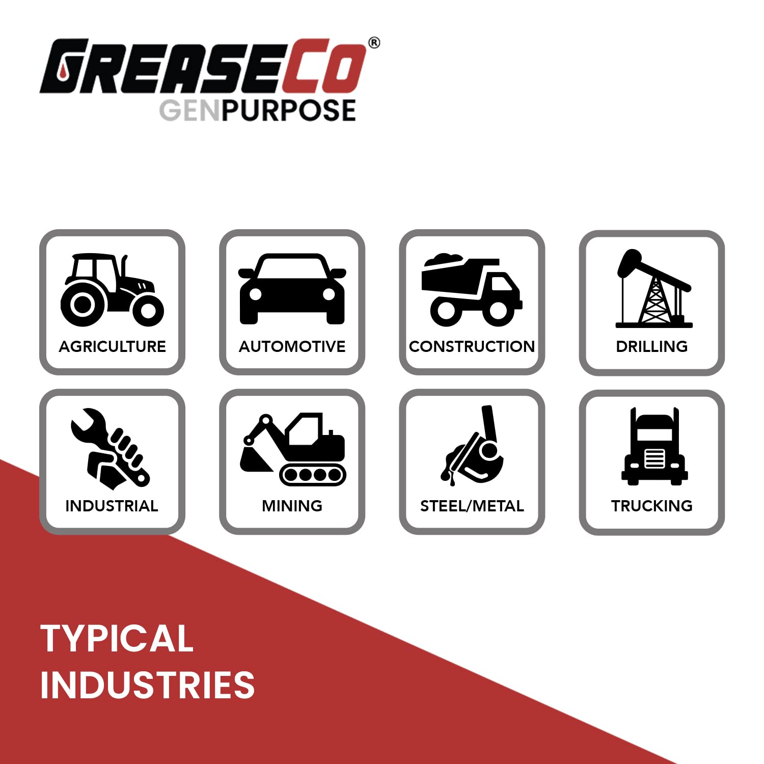 GreaseCo GenPurpose suited for tractor and trailer axles