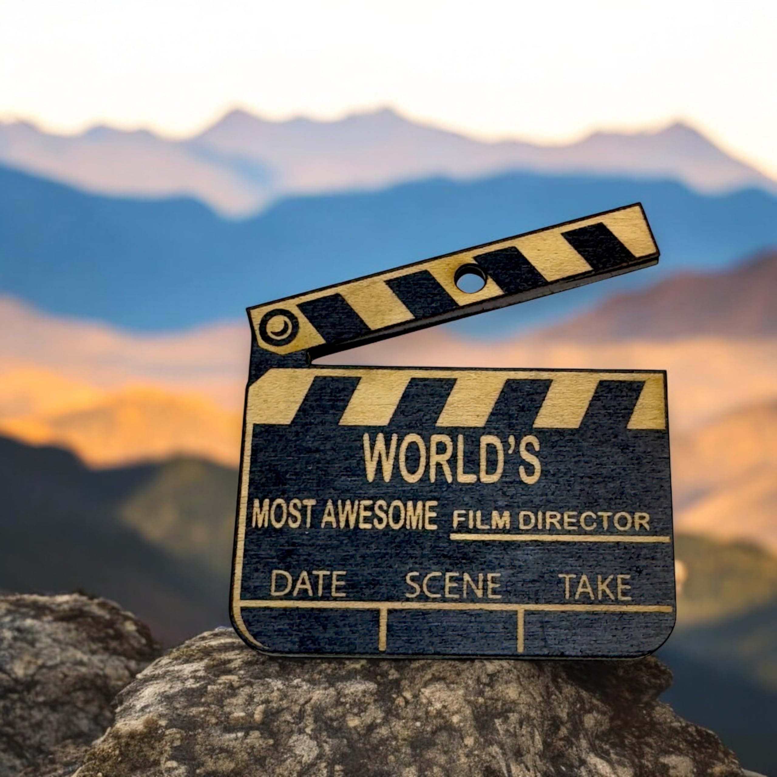 Film director themed keepsake ornament for collectors