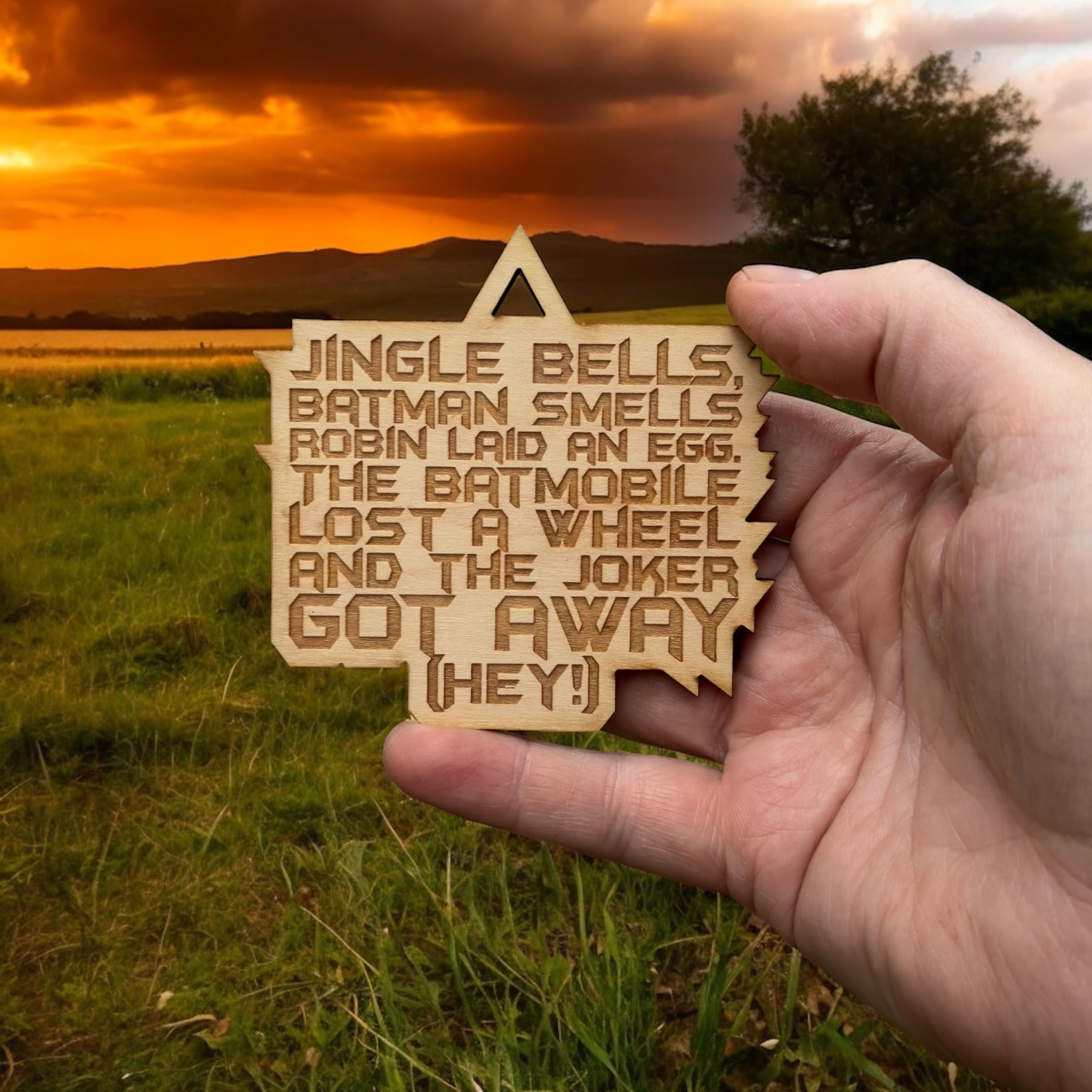 Great Christmas Gift ornament maple wood