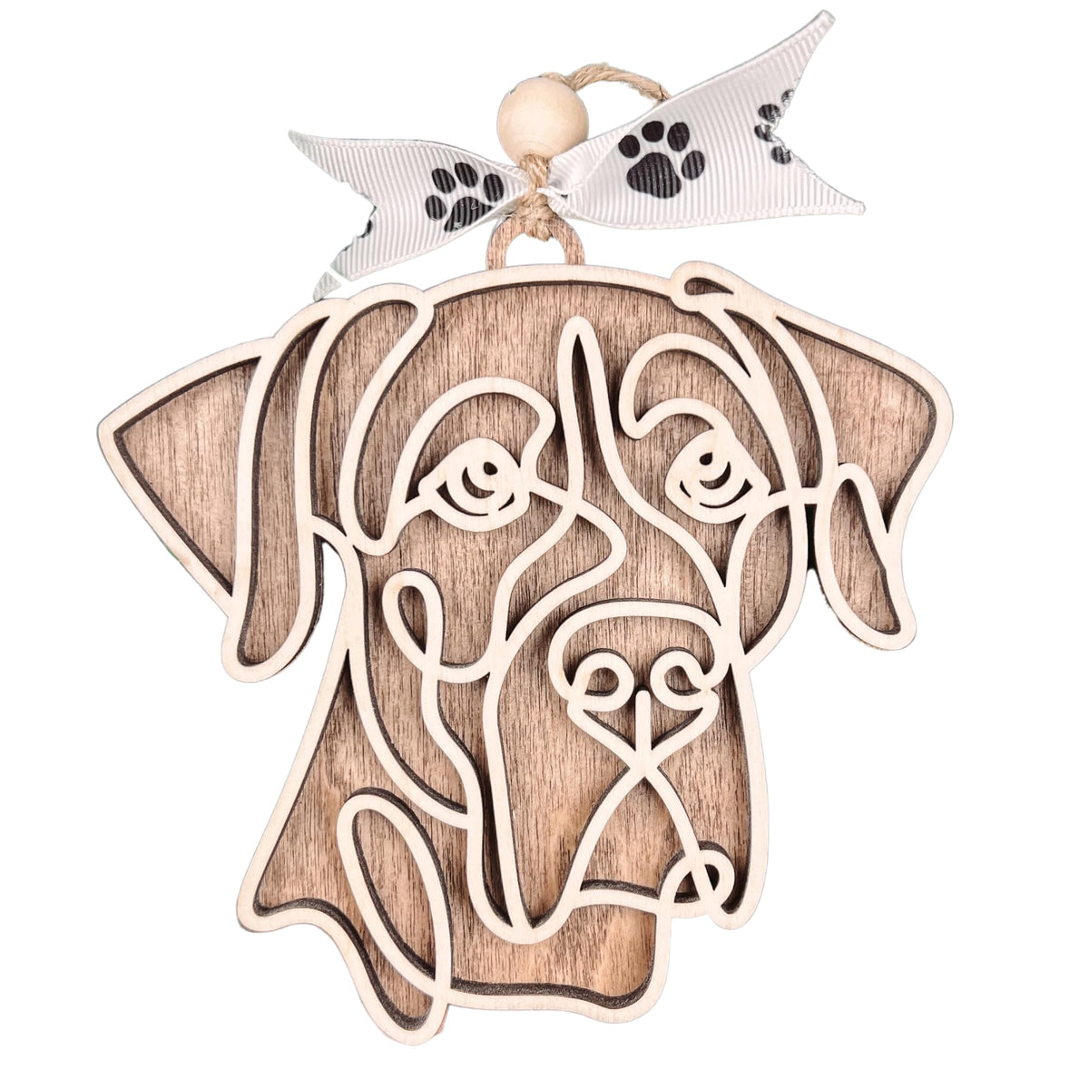Great Dane Christmas ornament personalized for dog owner