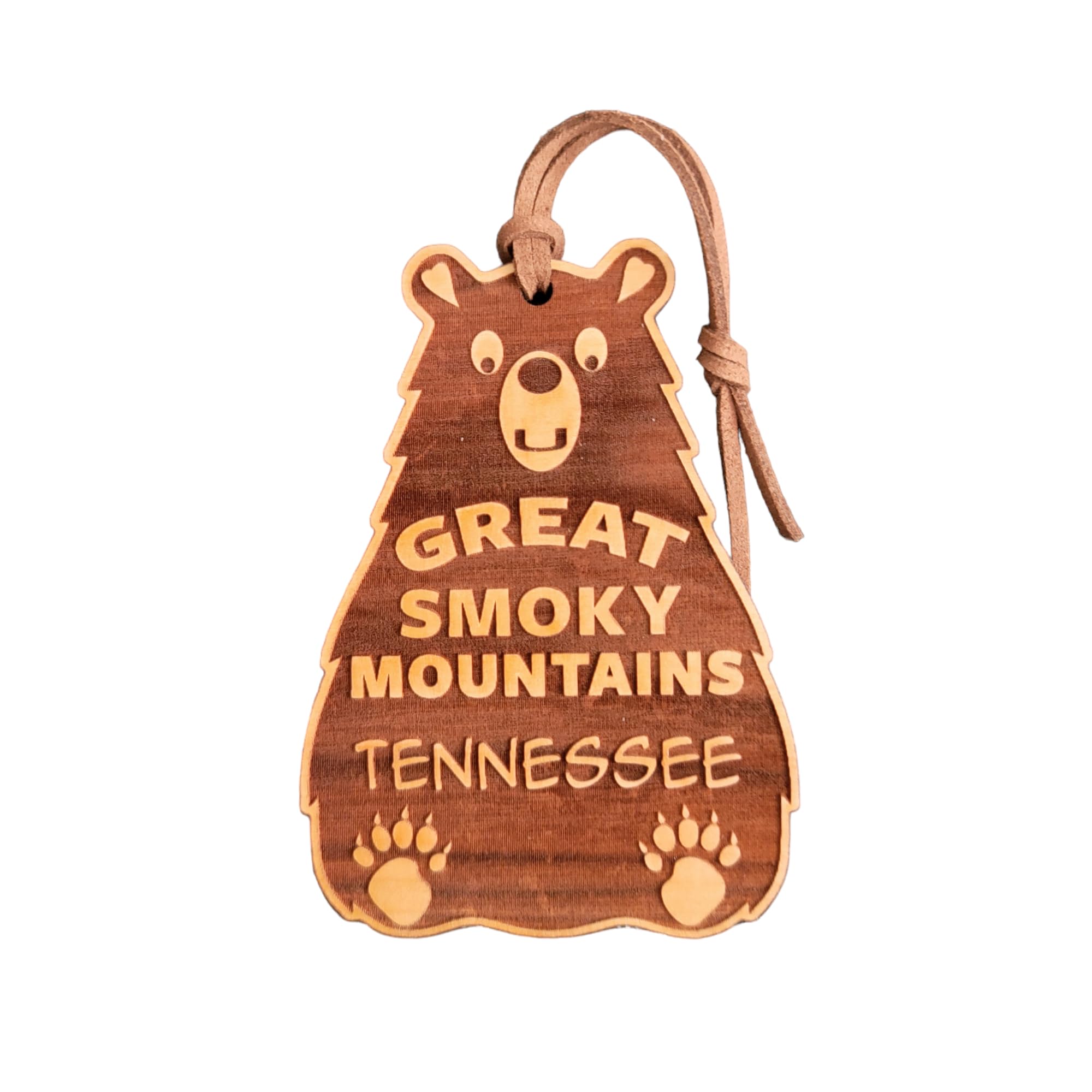Great Smoky Mountains National Park Christmas Ornament Tennessee Bear 3.75 inch