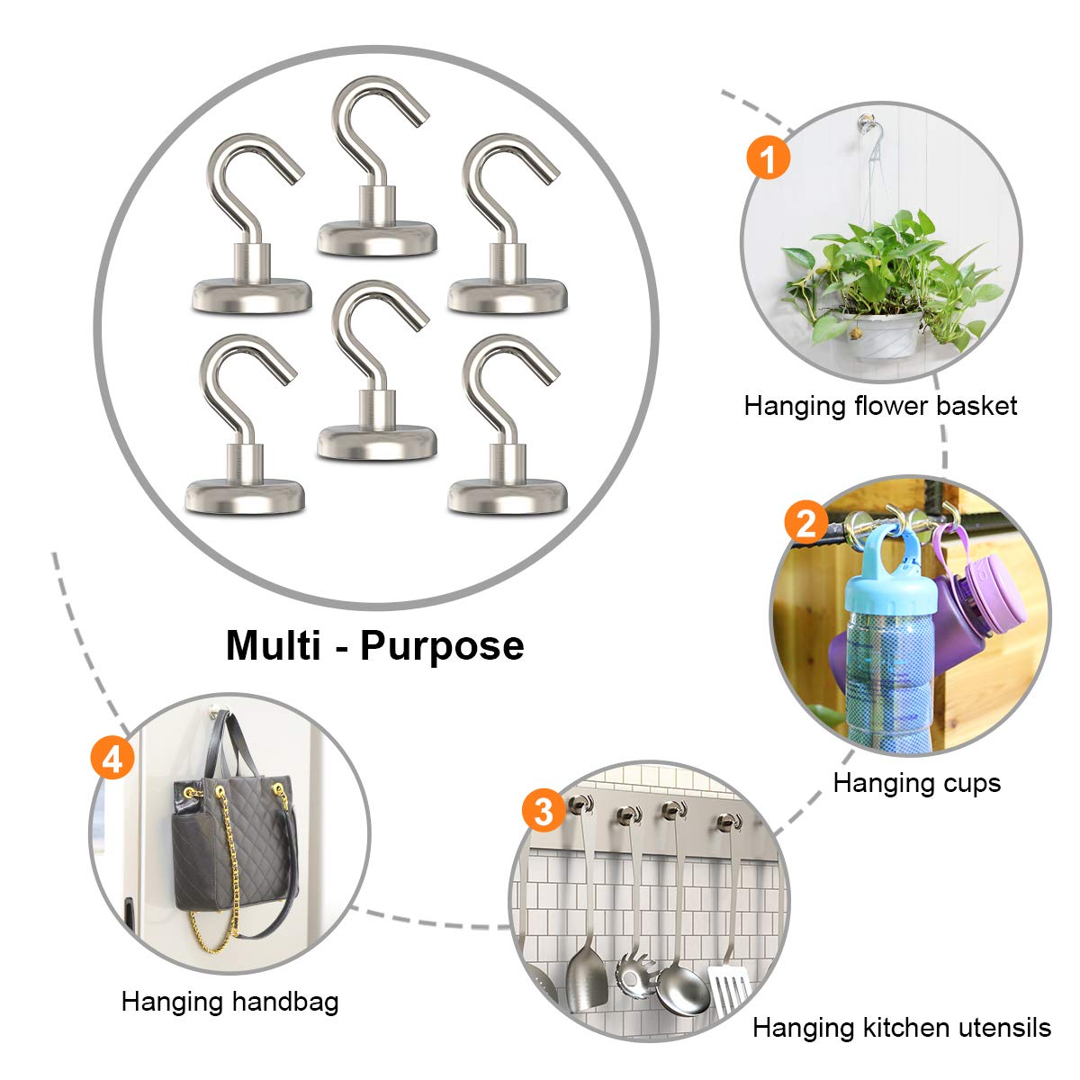 GREATMAG versatile magnetic hook for classroom and kitchen