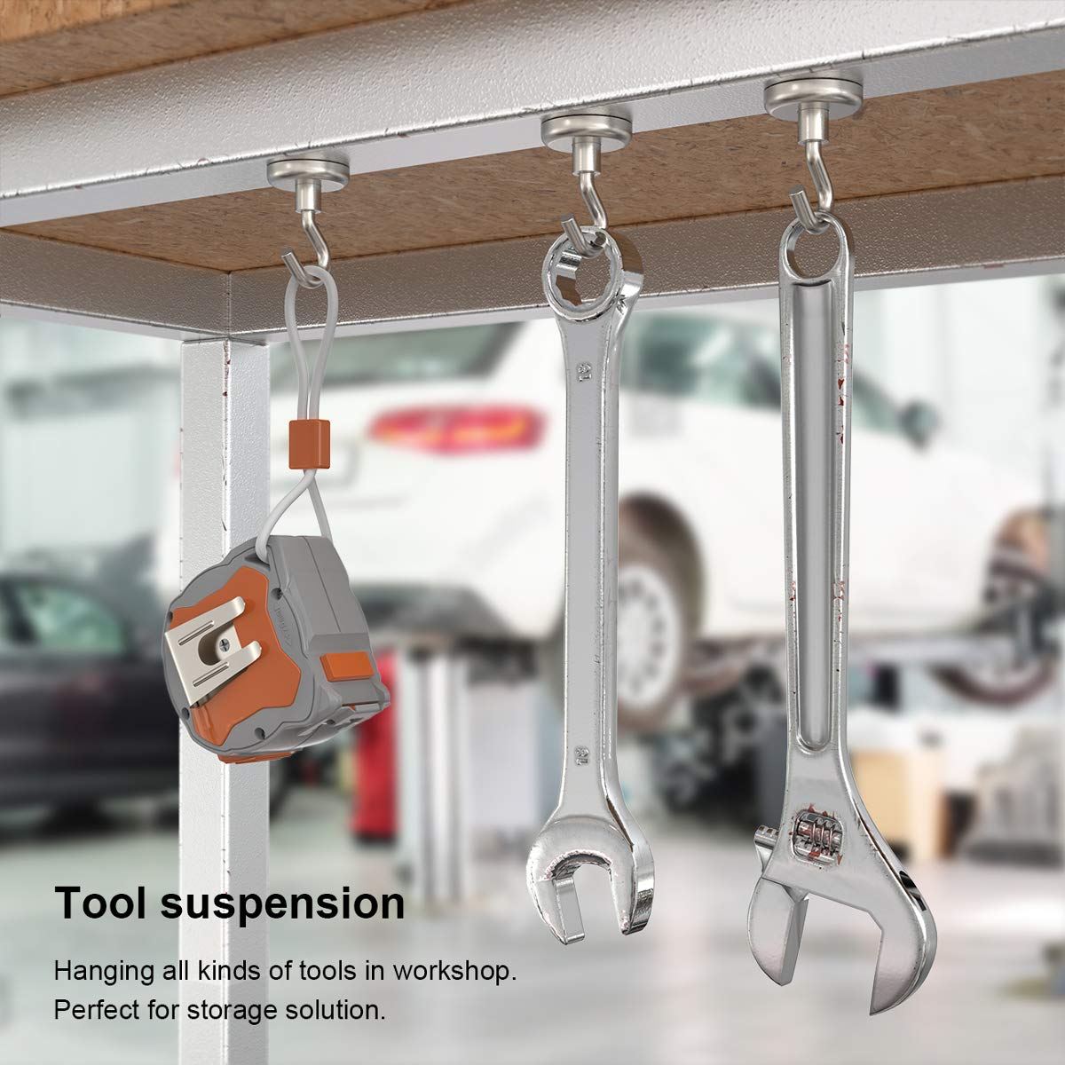 GREATMAG heavy duty magnetic hook on steel surfaces 110lbs