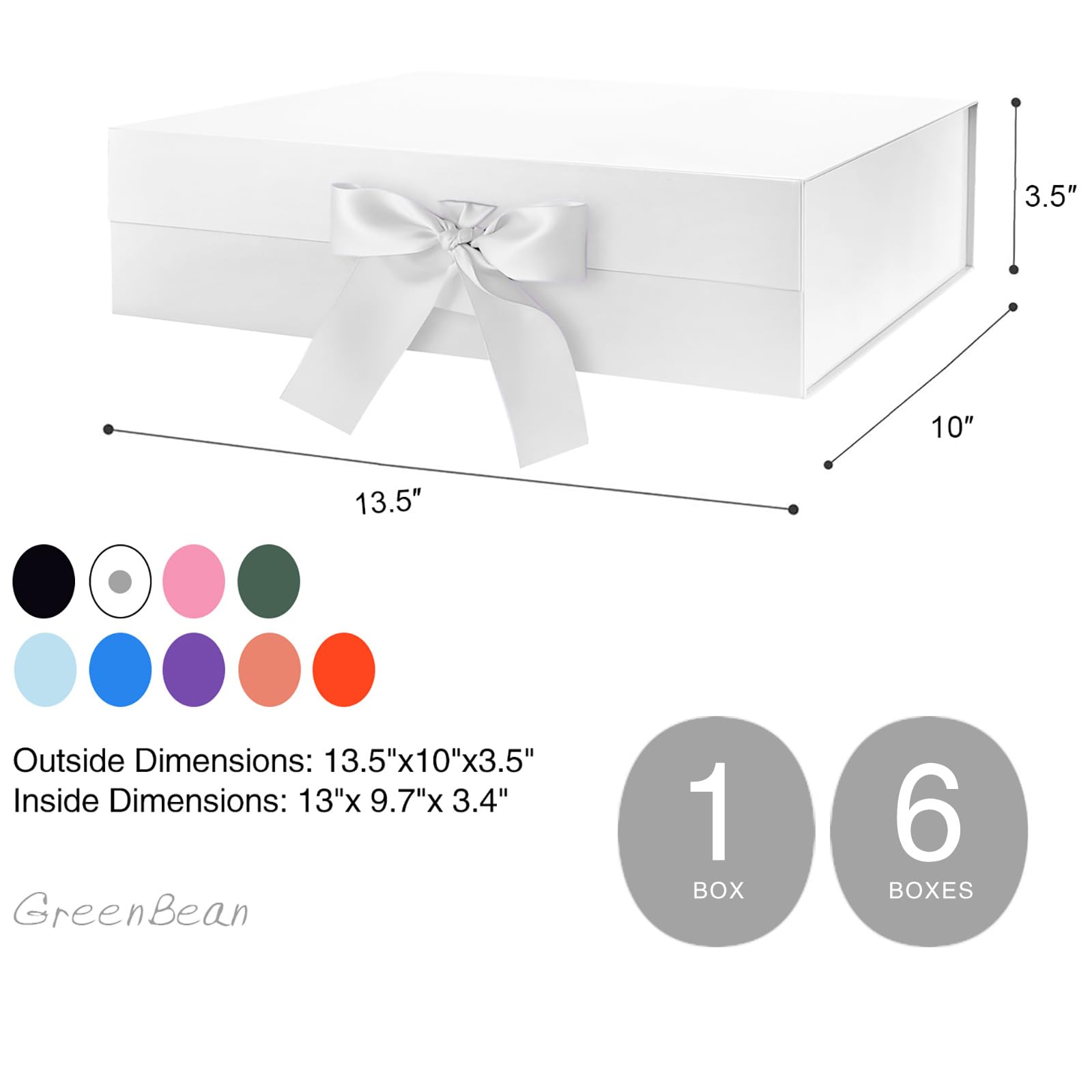 Green Bean heavy duty book board gift box construction