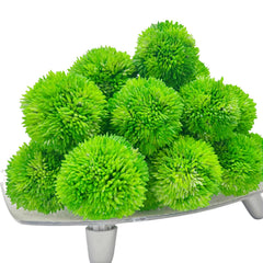 Two inch green moss balls set for bowls and vases