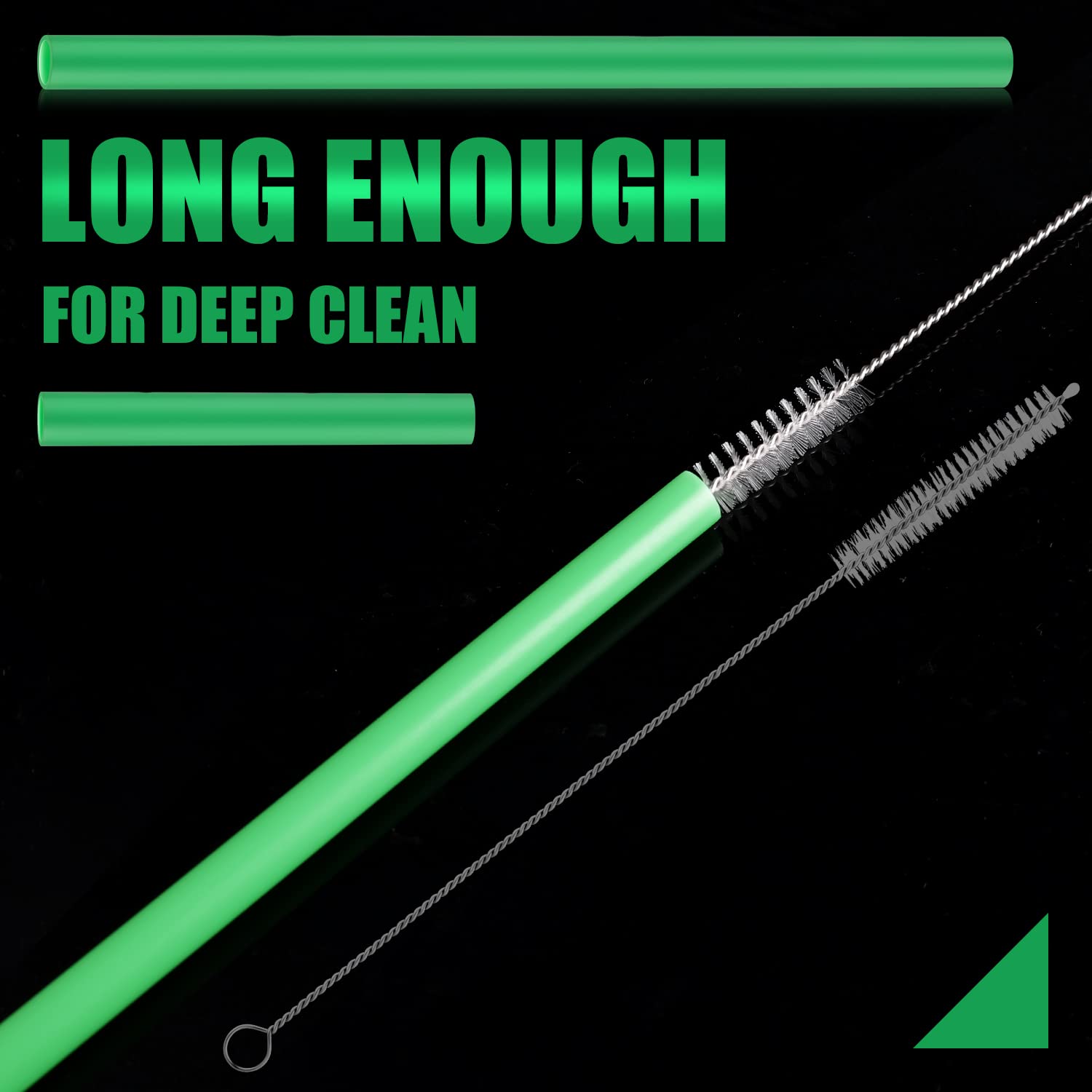 Green color matched Owala straw pack 6 pieces