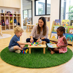 Non-toxic PE turf with non-slip backing