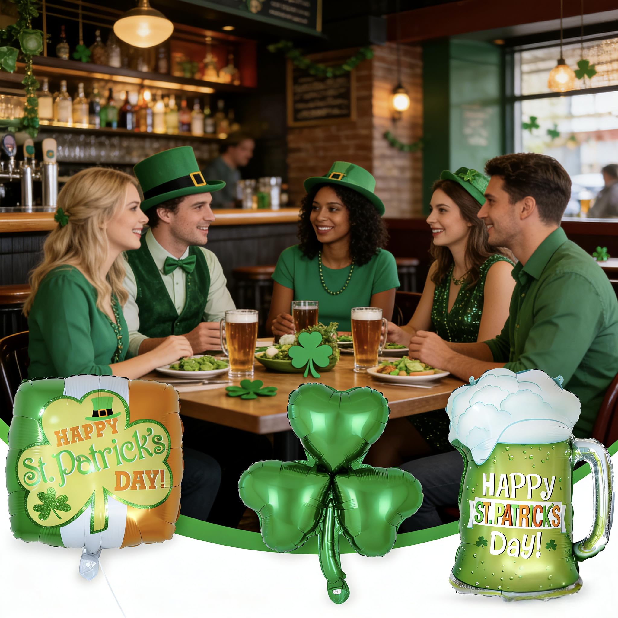 green ribbon included with balloon set