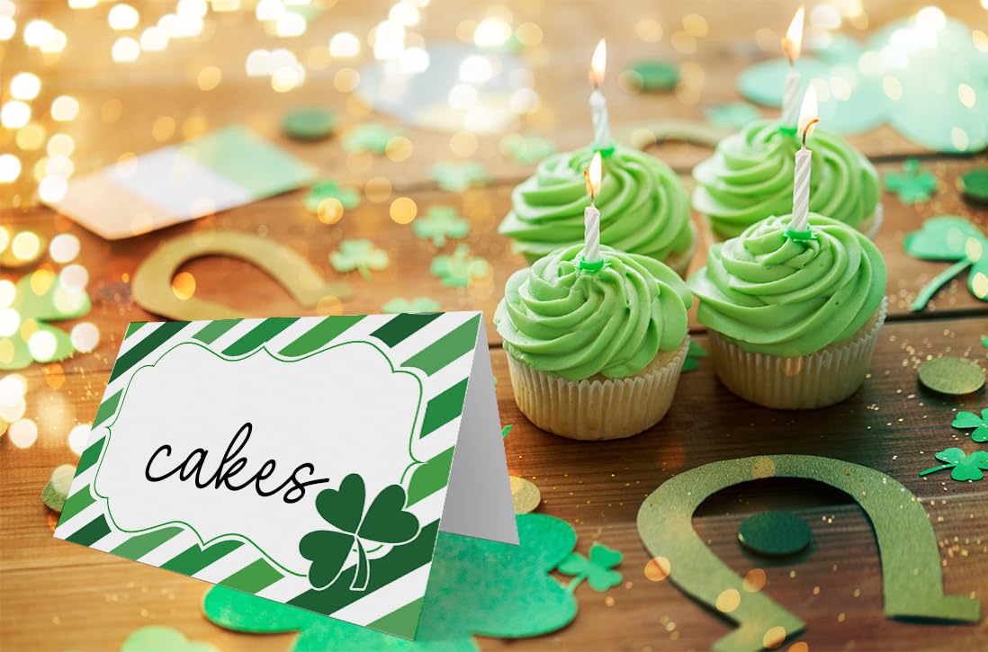 Green shamrock decor product packaging STPC01