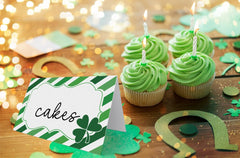 Green shamrock decor product packaging STPC01