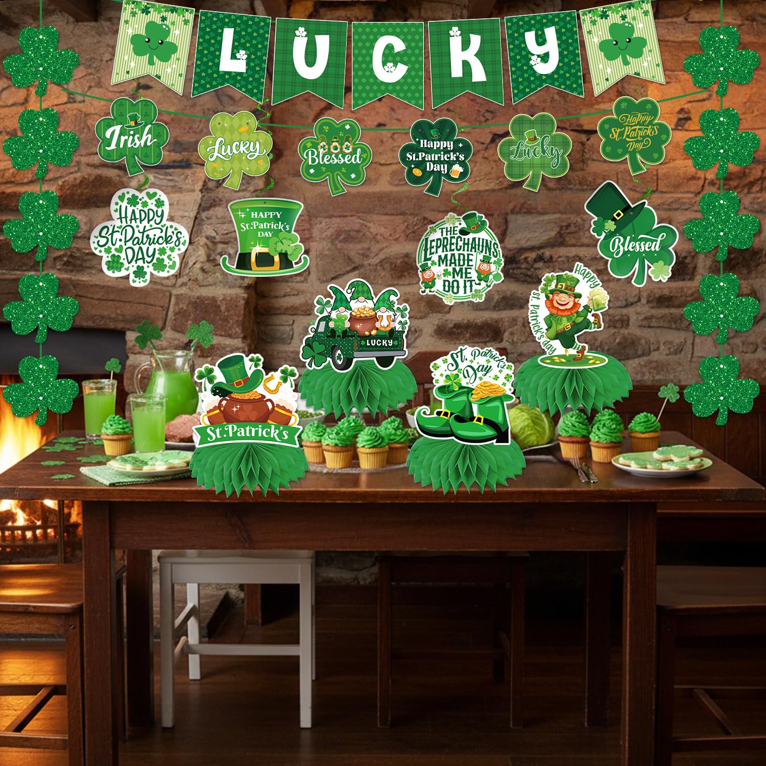 Versatile St Patricks Day decorations for windows walls and doors