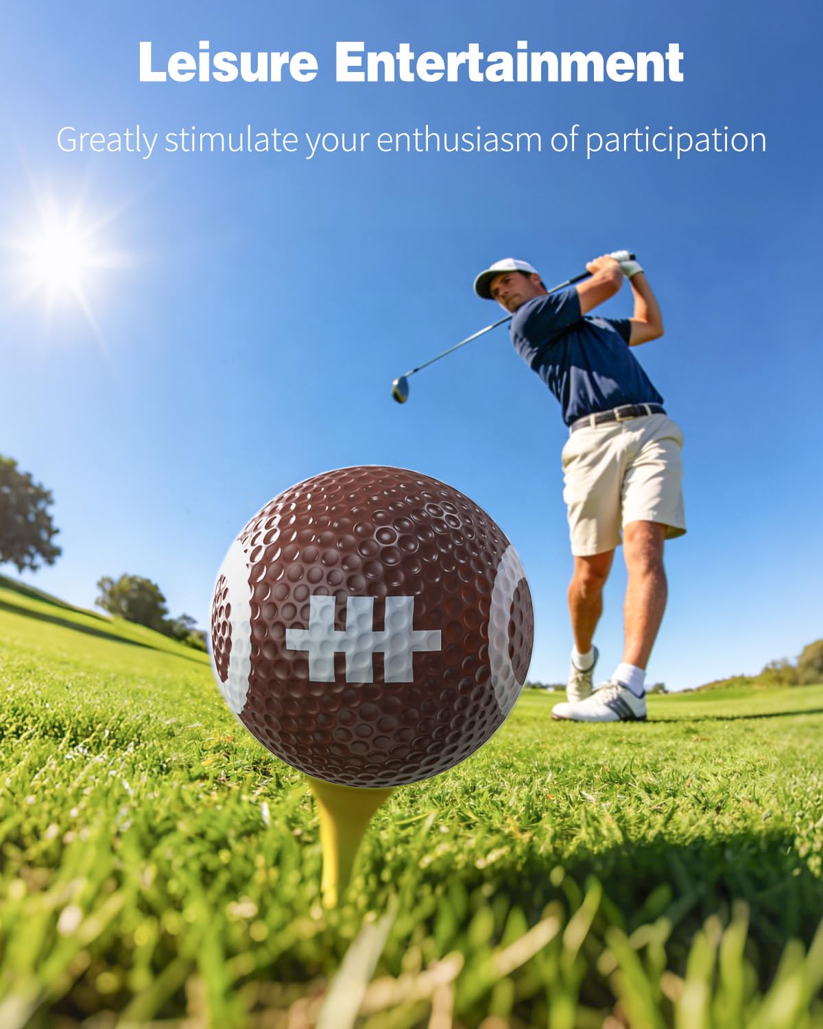 GreenHaven funny golf balls tennis design