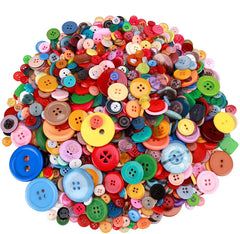 Greentime 1500 pcs round resin buttons assorted colors