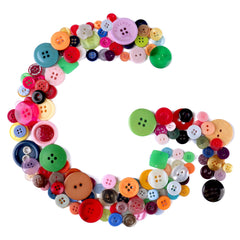 Round resin buttons 2 and 4 holes mixed colors for crafts