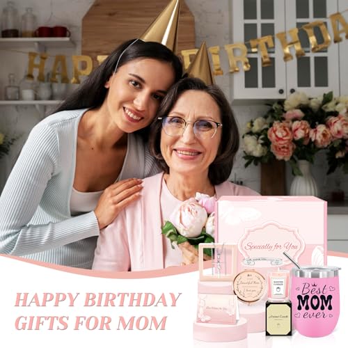 Beautifully packaged mom gift box ready to give