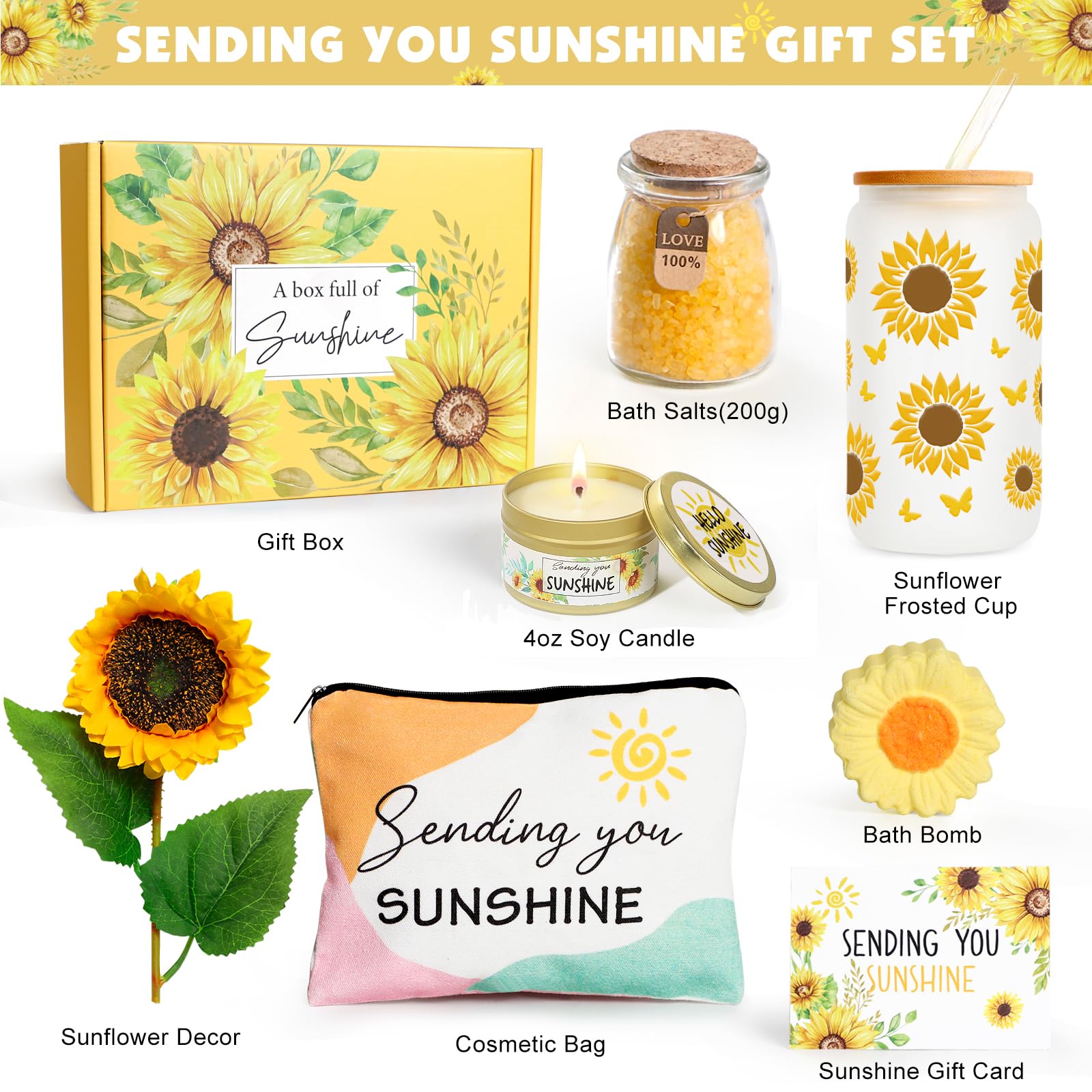 greeting card included with sunshine gift