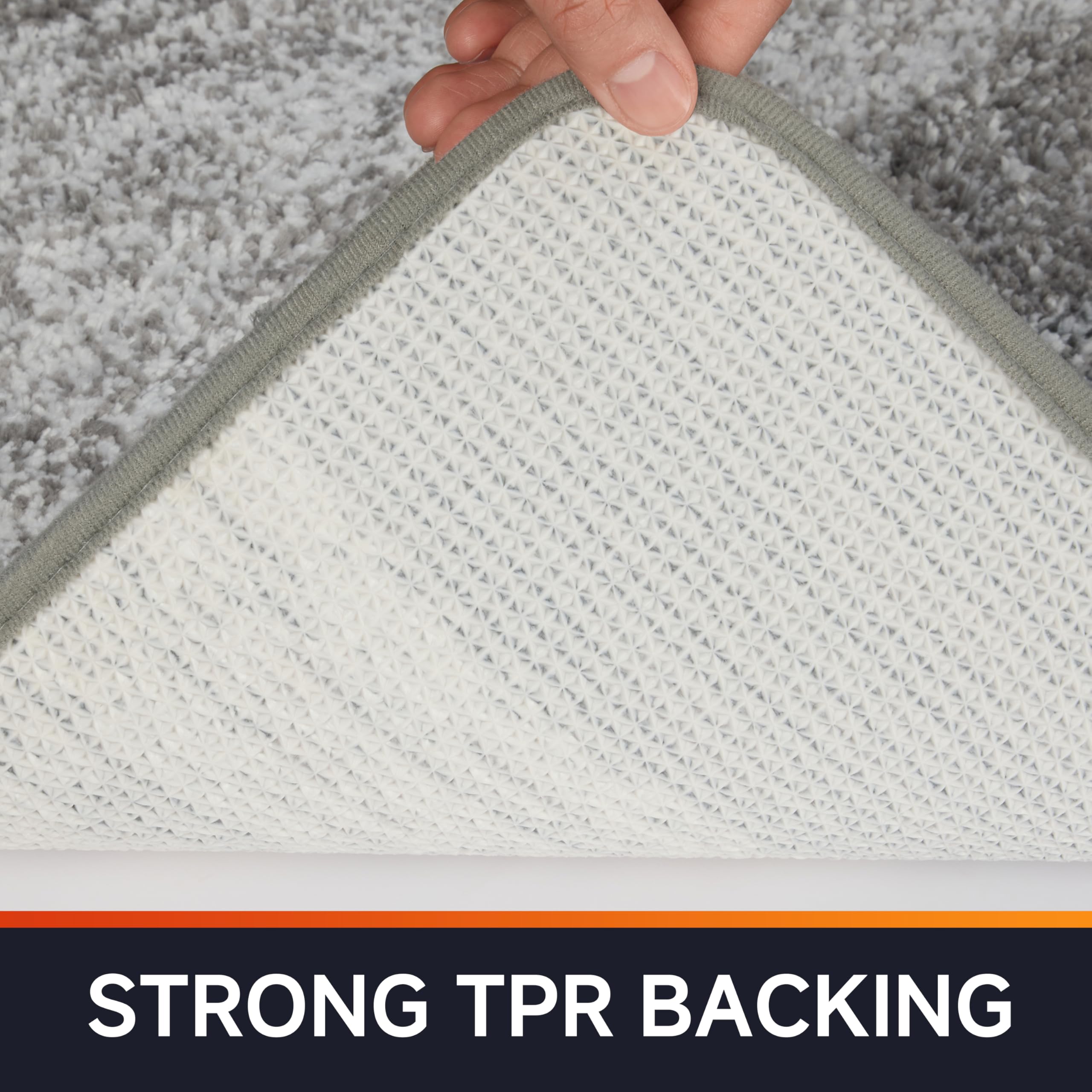 non-slip backing bathroom rug for safety