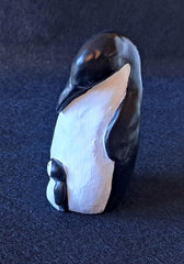 Penguin sculpture desktop decor 4 inches tall