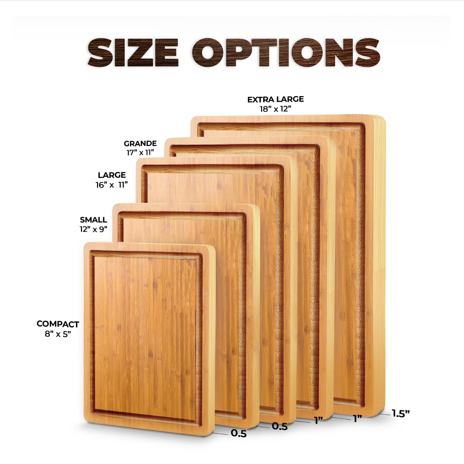 Durable wooden grill cutting board for prep