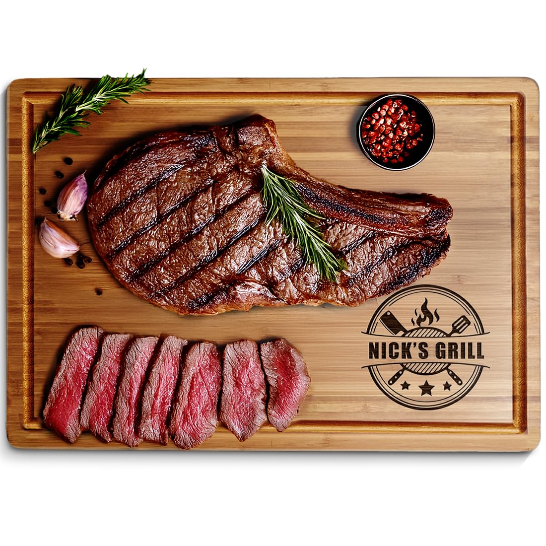 Grill Cutting Board personalized gift for him