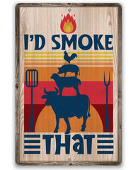 Grill Signs durable outdoor metal sign 8x12 inches