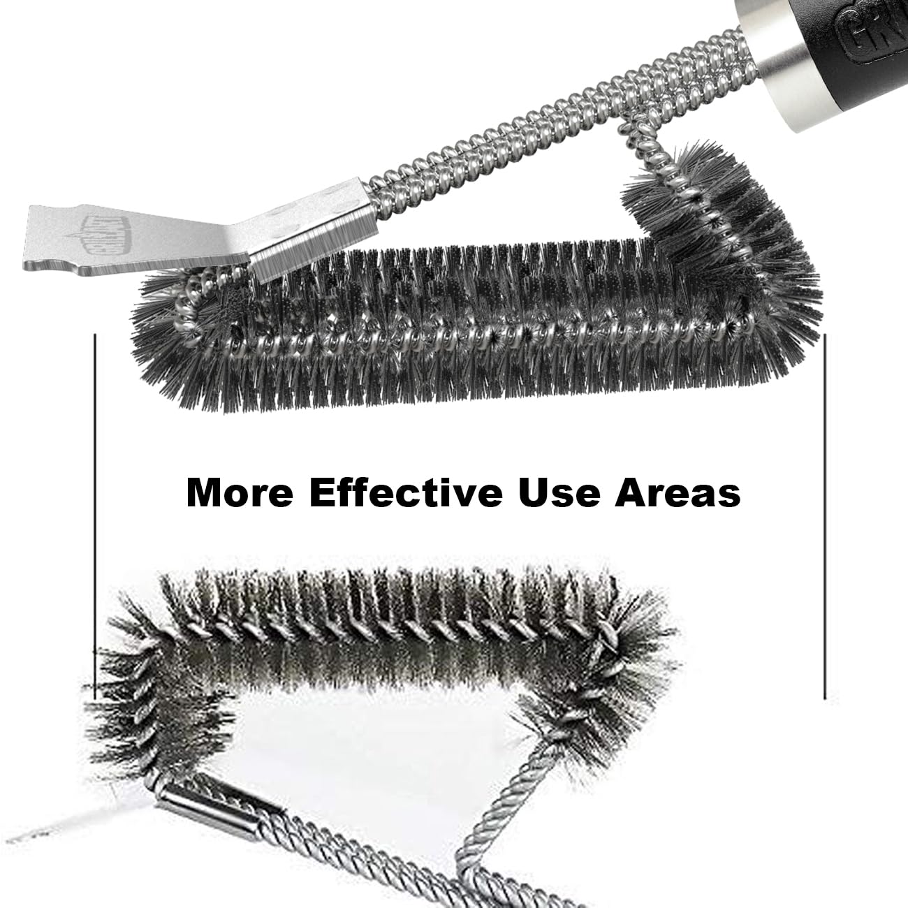 Heavy wire frame with tightly twisted bristles