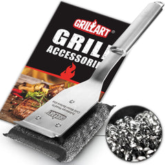 GRILLART Bristle Free Grill Brush with StelFyber Head