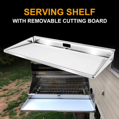 Grills 9x18 serving shelf with removable cutting board
