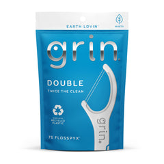 GRIN Double Flosspyx floss picks 75 count minty flavor