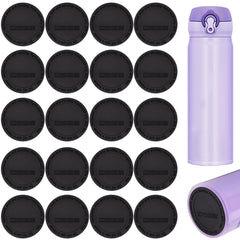 GrliTra silicone bottoms for tumblers 2.2 inch diameter black 20 pack