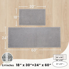 18x30 GRLYUH mat from bathroom rug set for double sink vanity