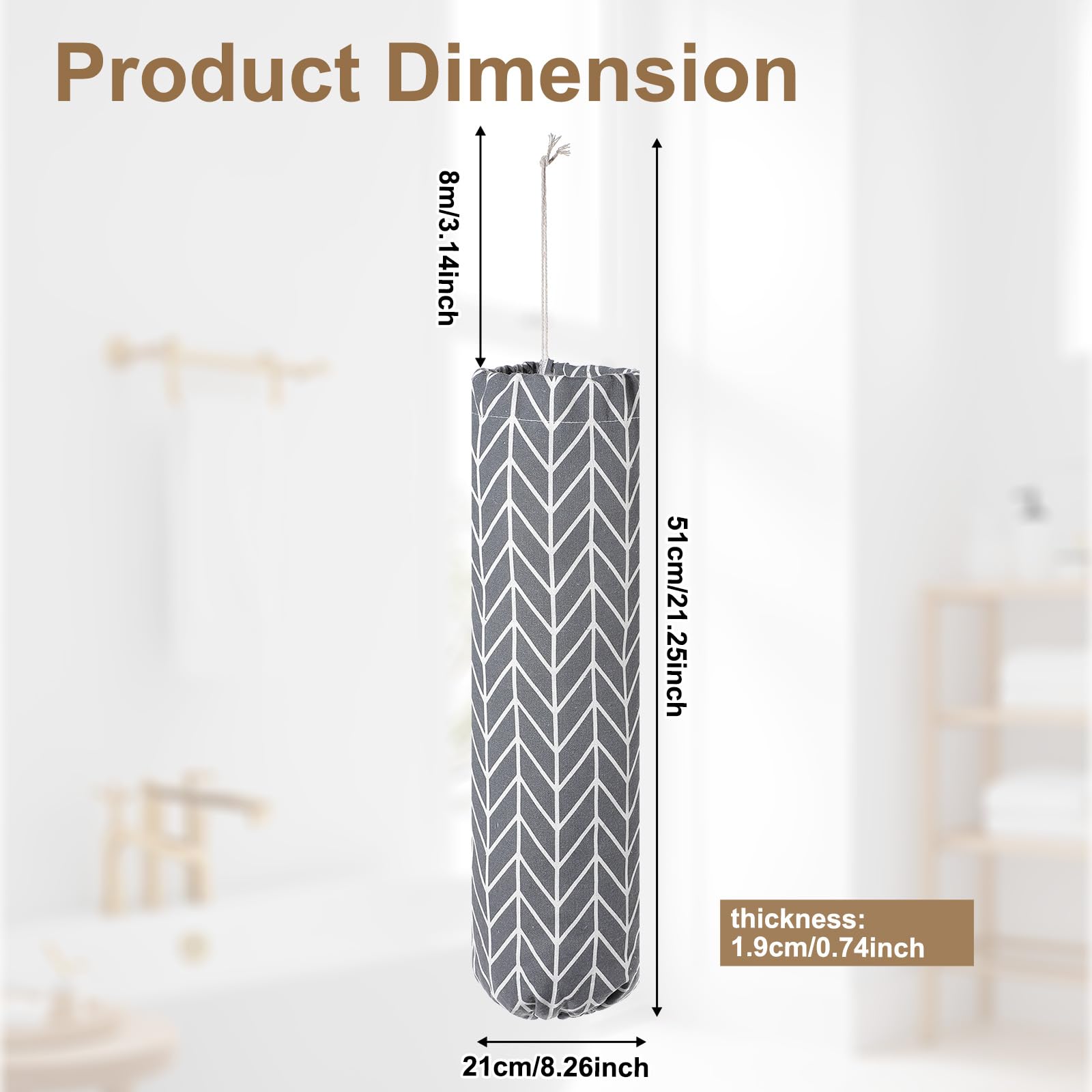Grocery Bag Holder wall mount storage organizer
