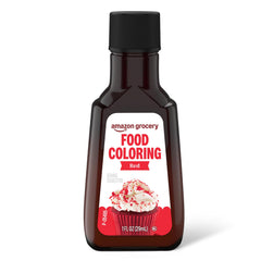 Red food coloring bottle Grocery brand