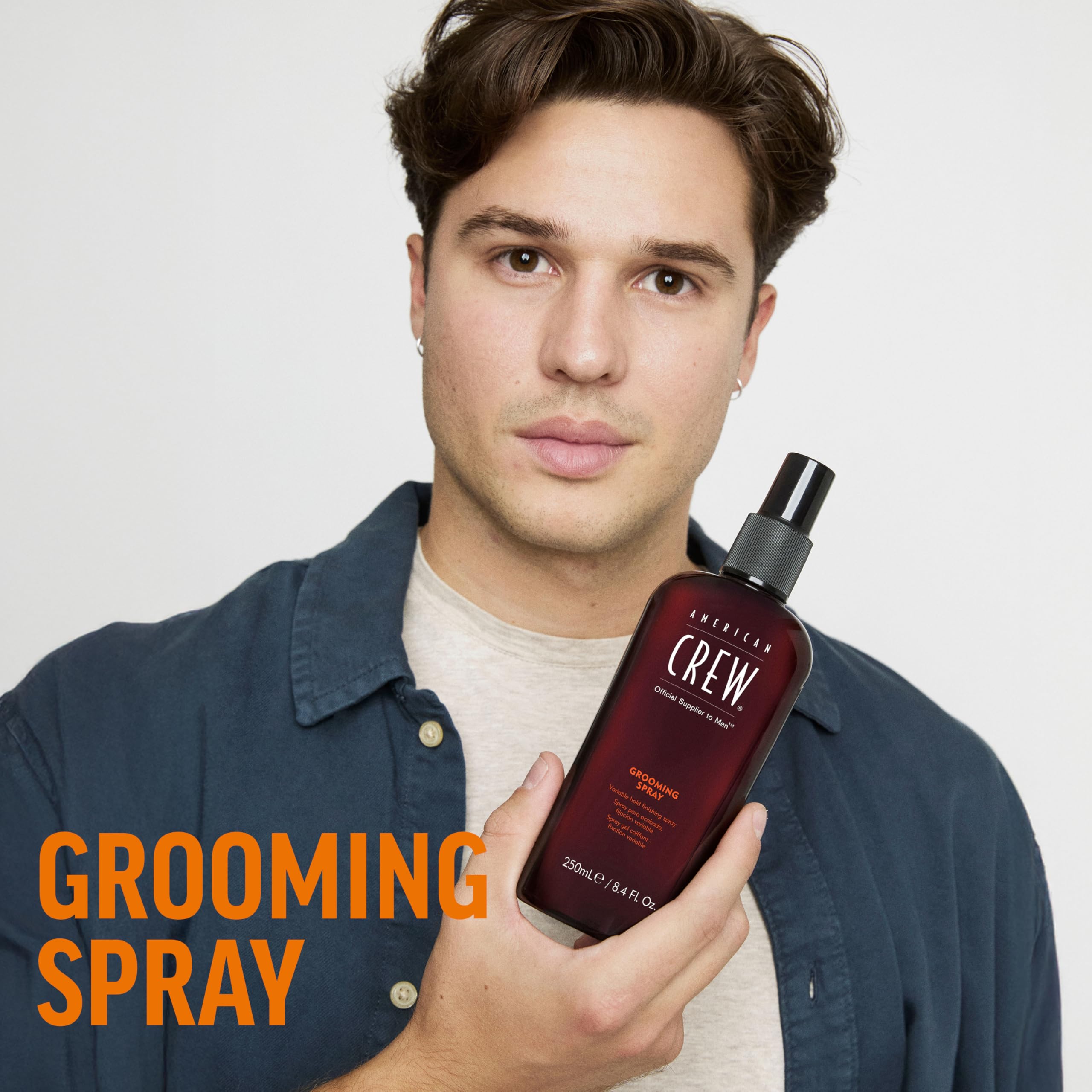 Grooming spray variable hold for damp or dry hair
