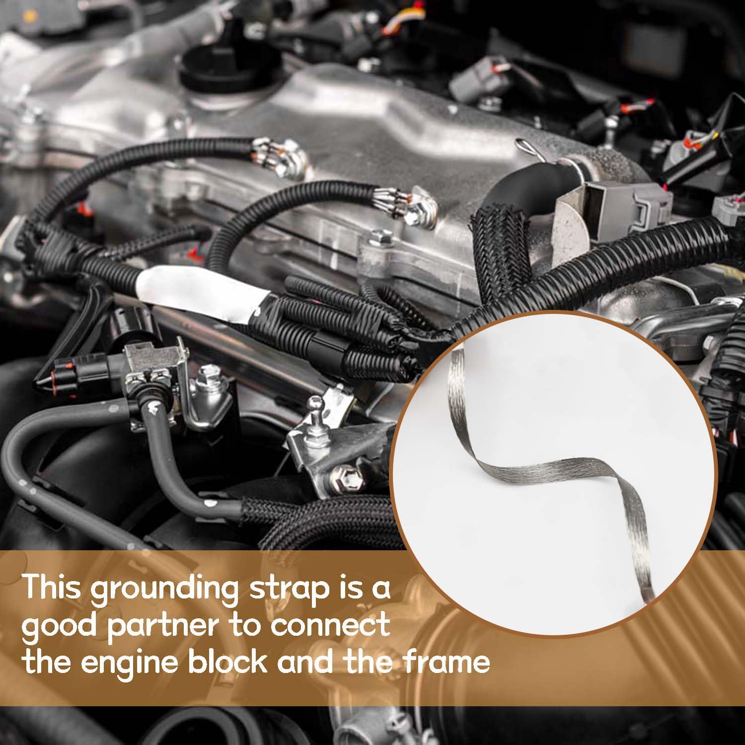 5/16 inch terminal automotive grounding strap