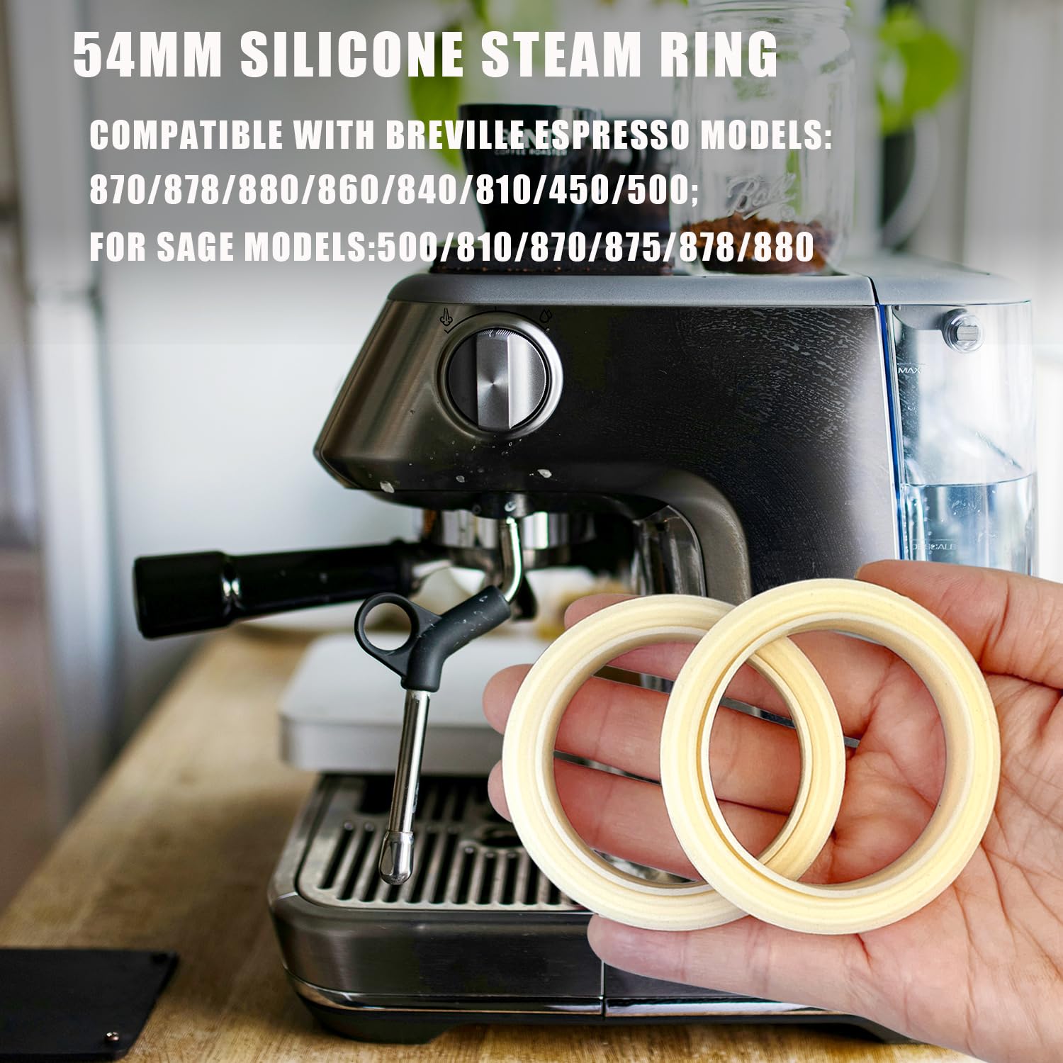 Grouphead gasket replacement 54mm silicone steam ring for espresso machines